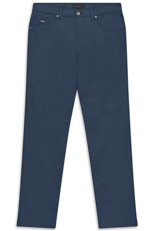 Bugatti Mens Casual 5 Pocket Trousers - Marine Blue - 30/32
