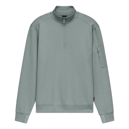 Bugatti Mens Quarter Zip Sweatshirt - Green - M