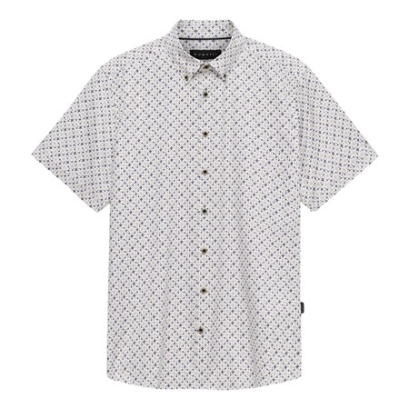 Bugatti Casual Printed SS Shirt - Green - L