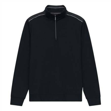 Bugatti Mens Quarter Zip Sweatshirt - Navy - XL