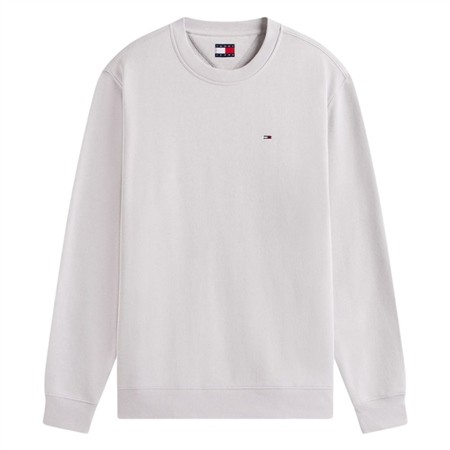 Tommy Jeans Tommy Flag Brushed Fleece Sweatshirt - Grey - M