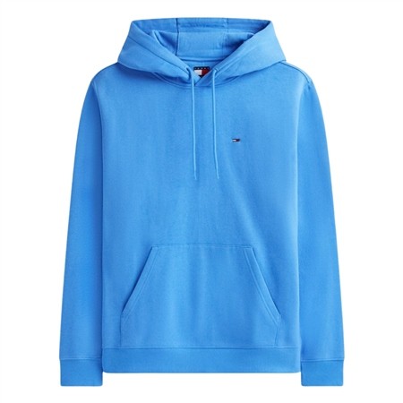 Tommy Jeans Brushed Fleece Small Flag Hoodie - Blue - S