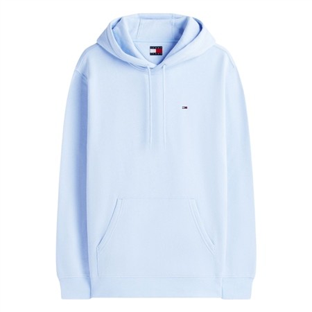 Tommy Jeans Brushed Fleece Small Flag Hoodie - Sky Blue - M