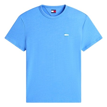 Tommy Jeans Tommy Badge Jersey Crew Neck T-Shirt - Blue - XL