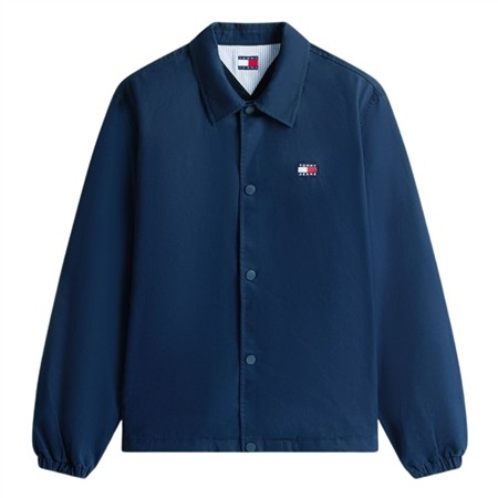 Tommy Jeans Logo Twill Overshirt - Navy - M
