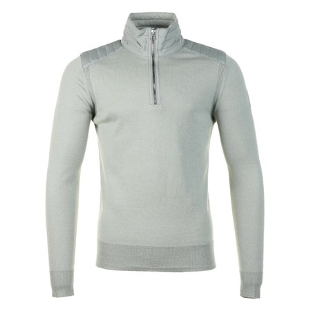 Belstaff Kilmington Quarter Zip Jumper - Green - L
