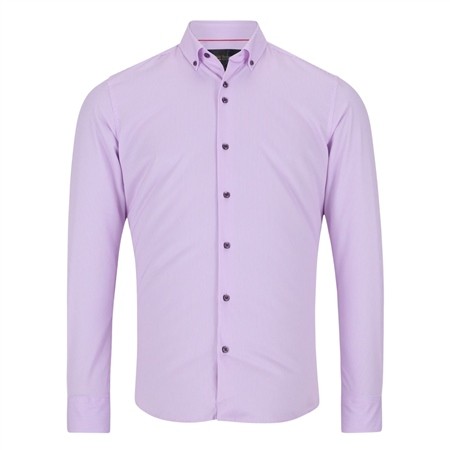 6th Sense Button Down Performance Printed Shirt Per 29 - Lilac - M