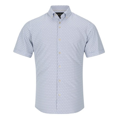 6th Sense Short Sleeve Printed Shirt Per 19 - White - XL