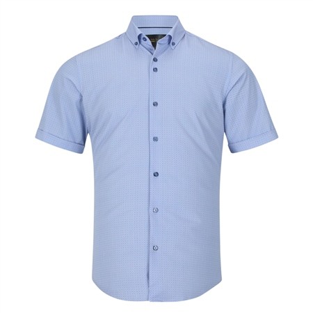 6th Sense Short Sleeve Printed Shirt  Per 23 - Blue - M