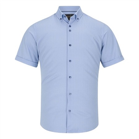 6th Sense Short Sleeve Printed Shirt Per 35 - Blue - L