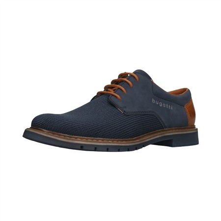Bugatti Carrion Derby Lace Up Shoes - Navy - 42