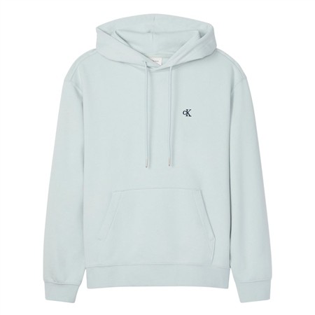 Calvin Klein Jeans Premium Terry Monogram Logo Hoodie - Green - XS