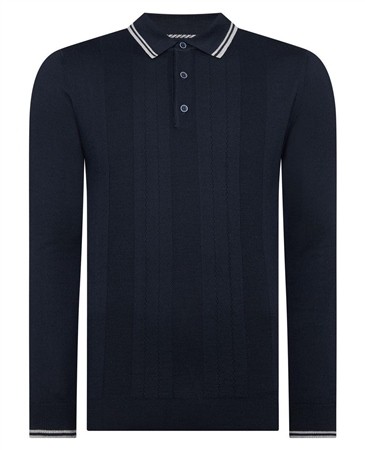 Remus Uomo Remus L/S Polo - Navy - M