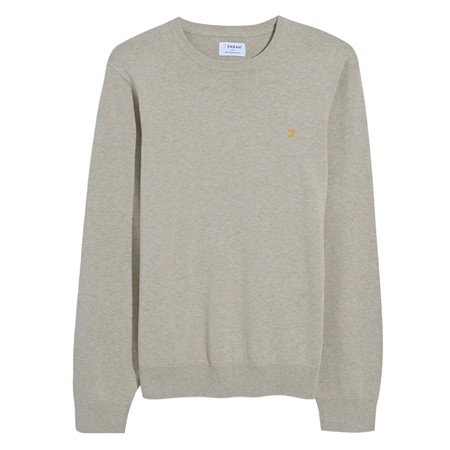 Farah Mullen Cotton Sweater - Cream - XL