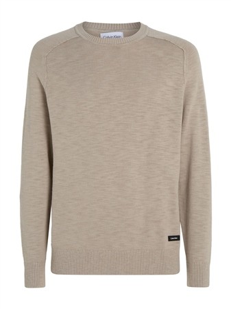 Calvin Klein Slub Texture Sweater - Grey - L