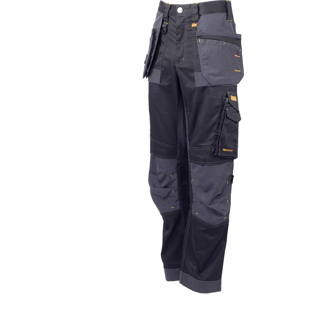 Dewalt Harrison Pro-Stretch Holster Work Trousers Black / Grey 36" 33"