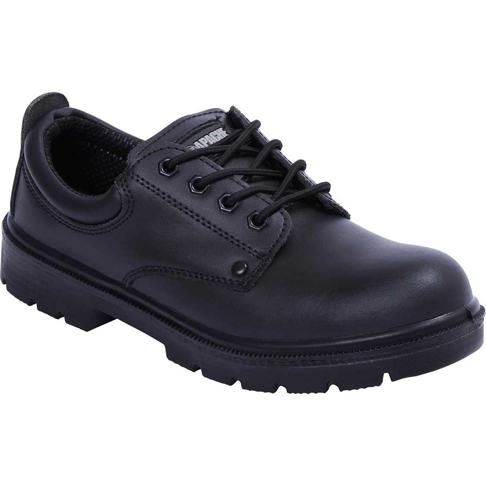 Apache AP306 4 Eye Safety Shoes Black Size 3