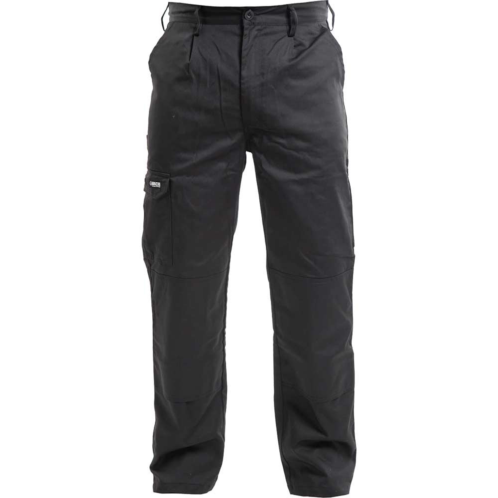 Apache Mens APIND Industry Work Trousers Black 32" 29"