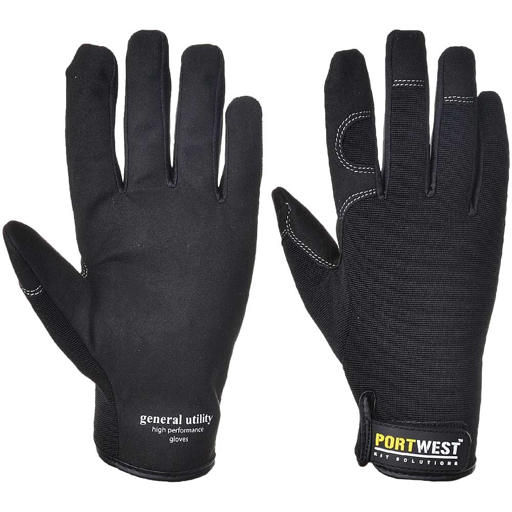 Portwest General Utility High Performance Gloves Black M Pack of 1