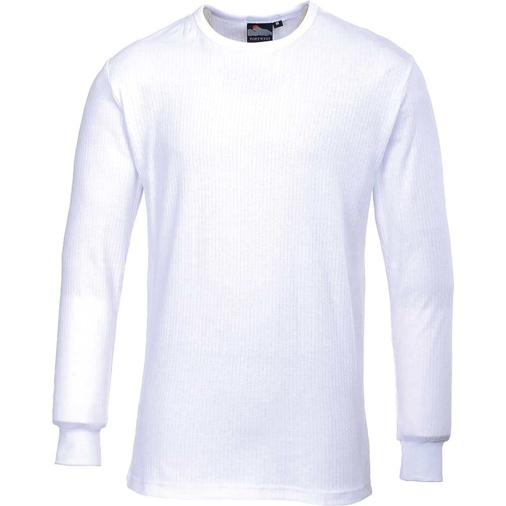 Portwest Thermal Long Sleeve T Shirt White M
