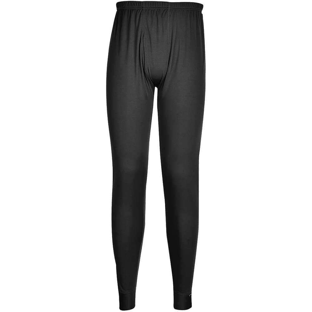 Portwest Mens Thermal Baselayer Leggings Black XL