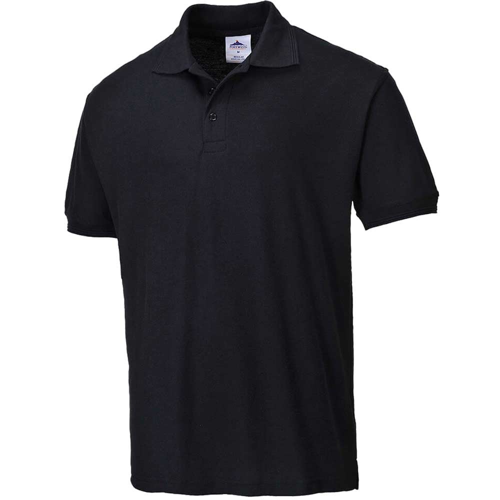 Portwest Naples Polo Shirt Black 4XL