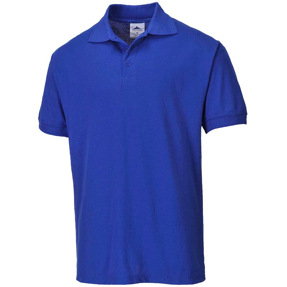 Portwest Naples Polo Shirt Royal Blue L