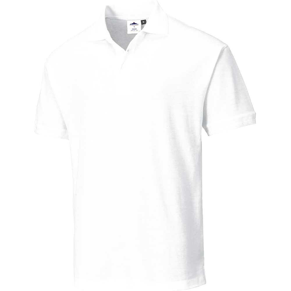 Portwest Naples Polo Shirt White L