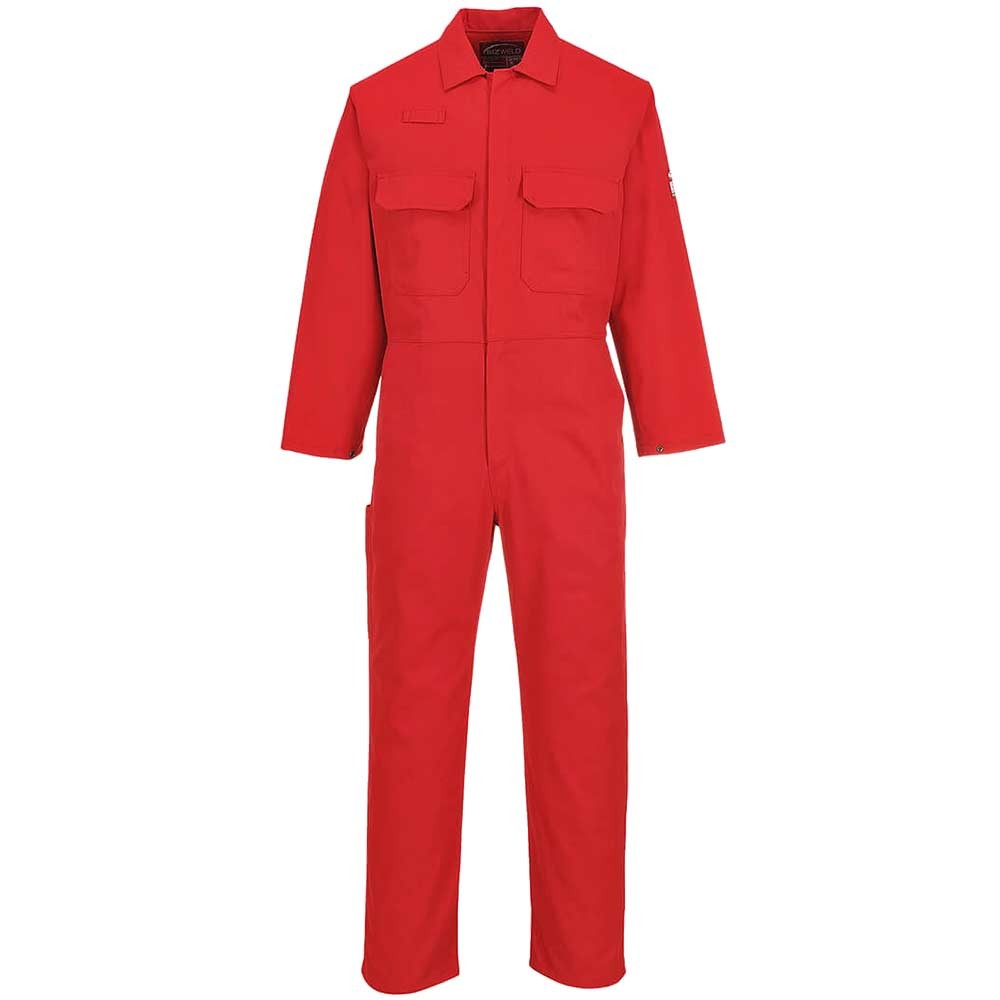 BizWeld Mens Flame Resistant Overall Red XS 32"