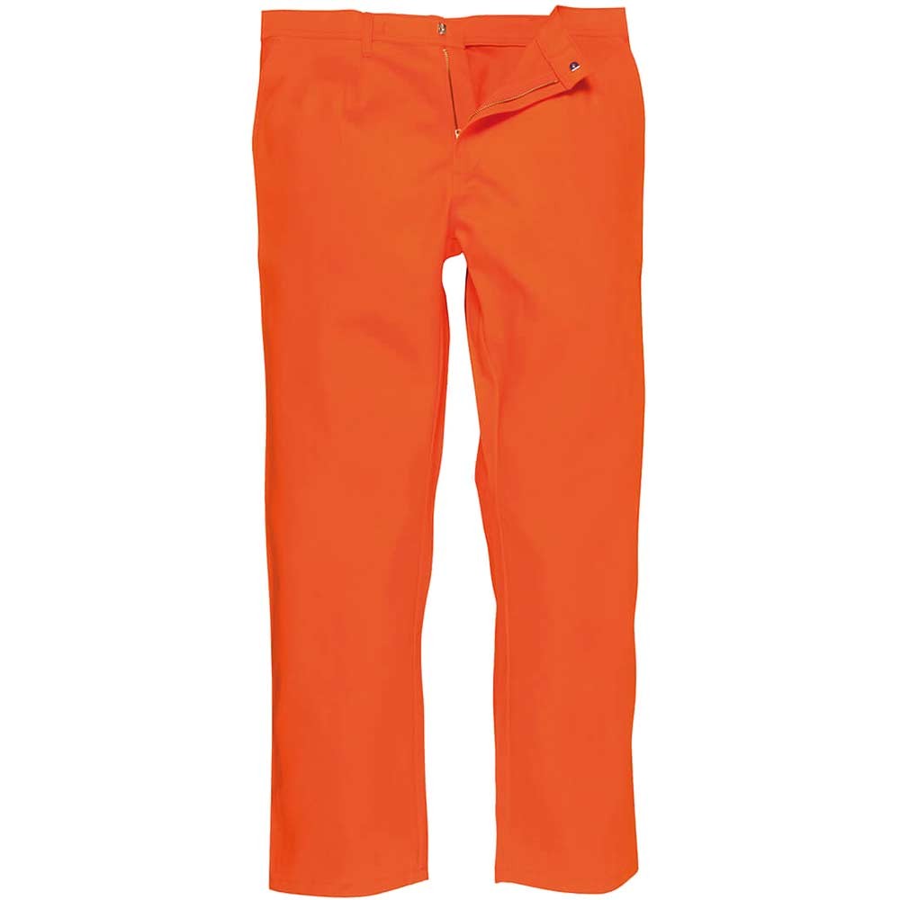 BizWeld Mens Flame Resistant Trousers Orange M 32"