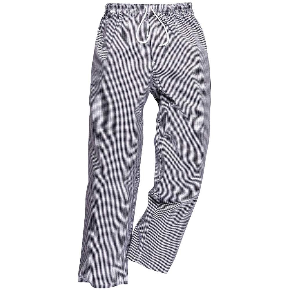 Portwest C079 Bromley Chef Trousers Blue / White XL 31"