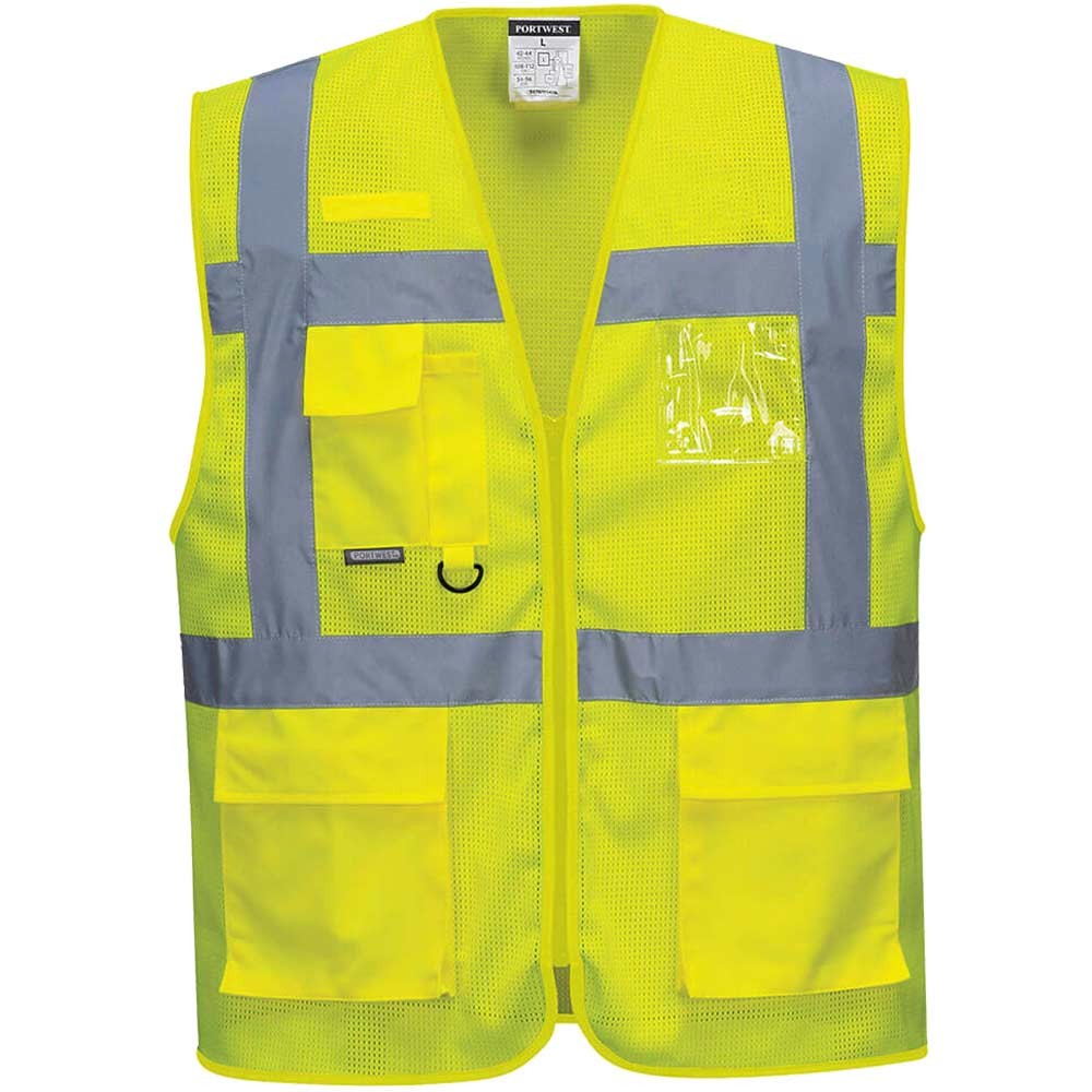 Portwest Athens Hi Vis MeshAir Executive Vest Yellow 3XL