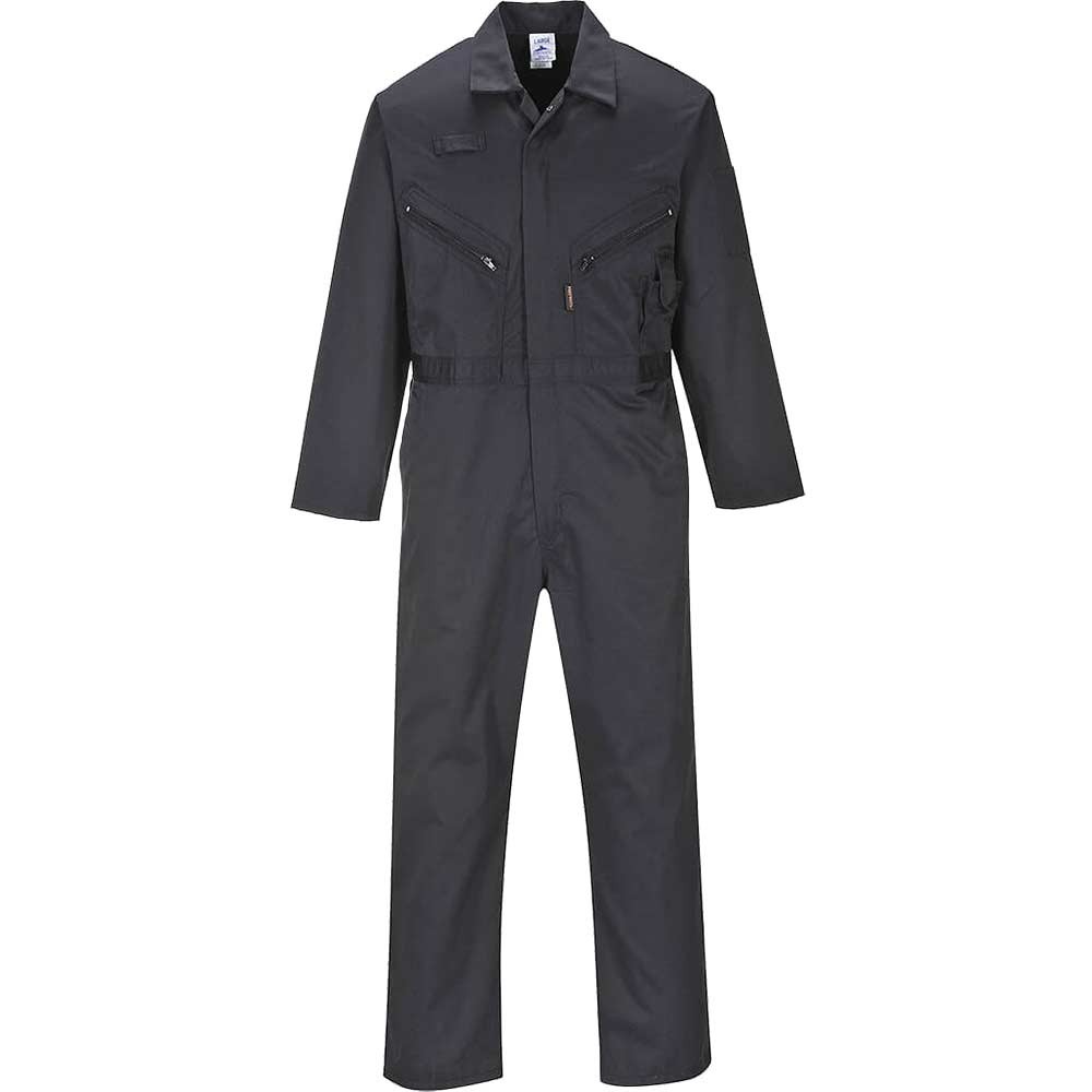 Portwest Liverpool Zip Coverall Black 2XL 31"