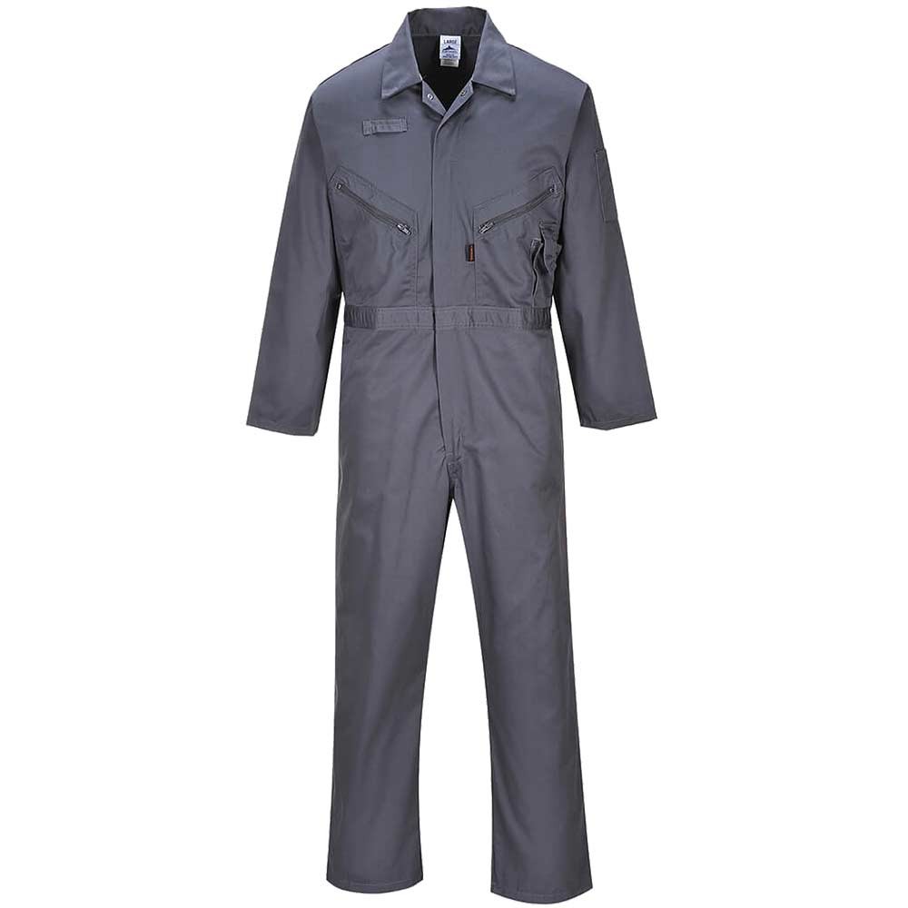 Portwest Liverpool Zip Coverall Graphite L 31"