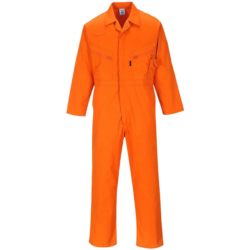 Portwest Liverpool Zip Coverall Orange XL 31"