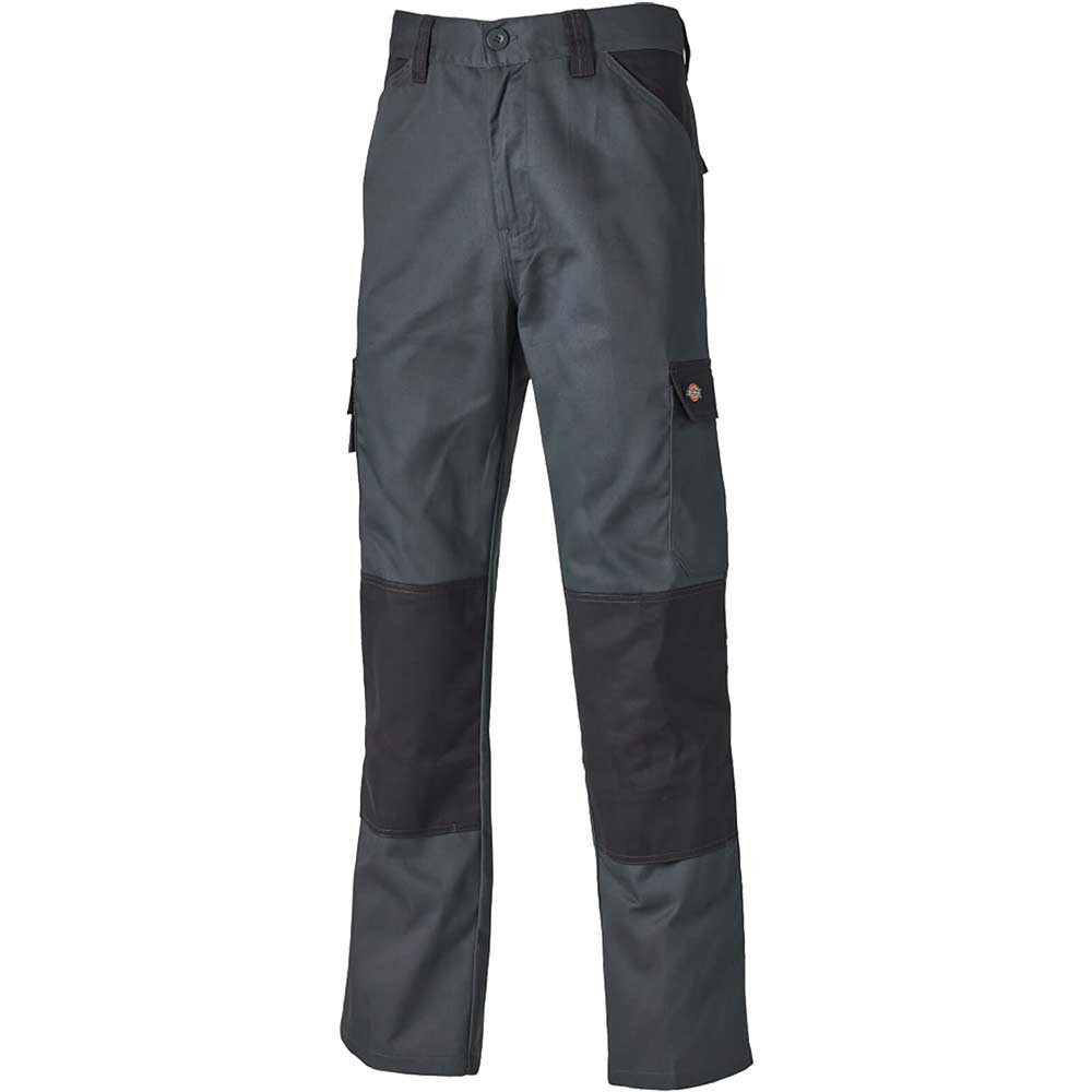 Dickies Mens Everyday Trousers Grey / Black 48" 31"