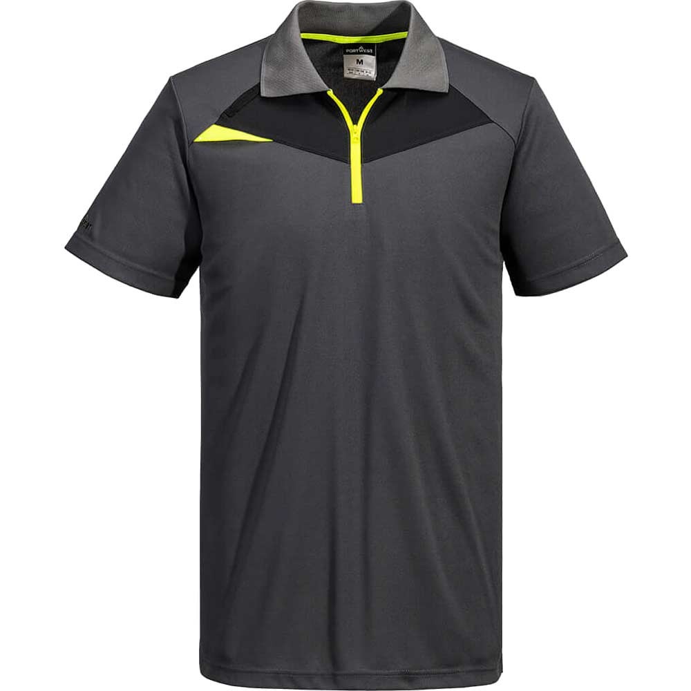 Portwest DX4 Short Sleeve Polo Shirt Metal Grey S