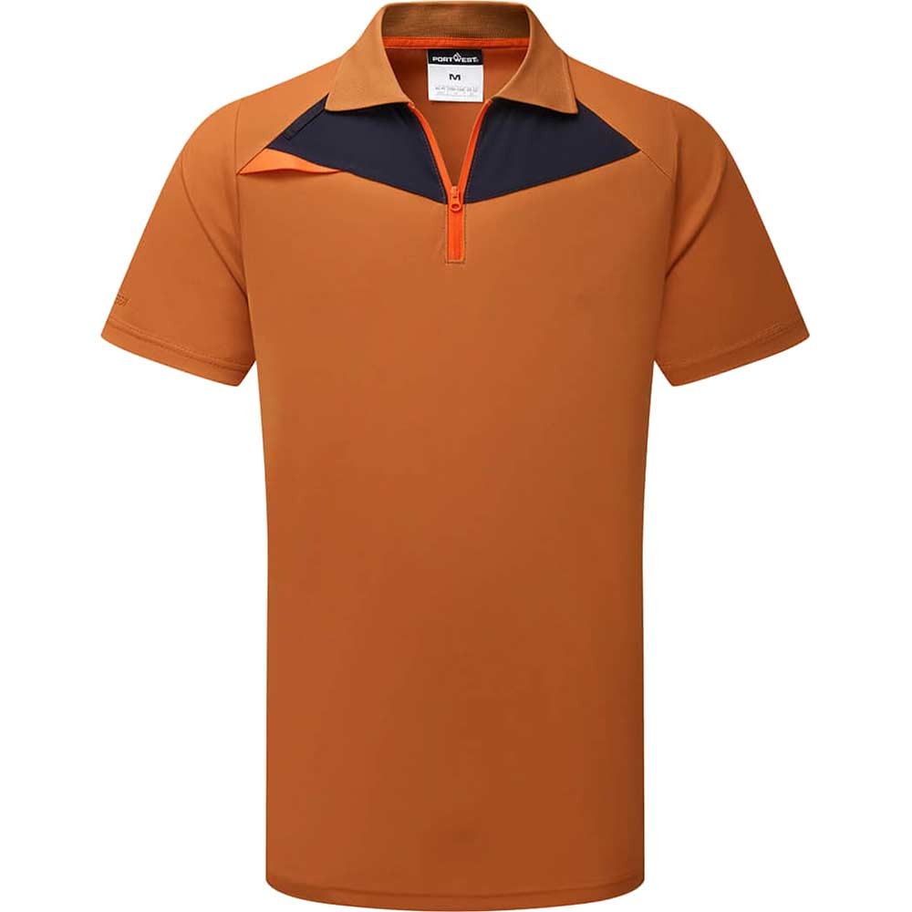 Portwest DX4 Short Sleeve Polo Shirt Rust L