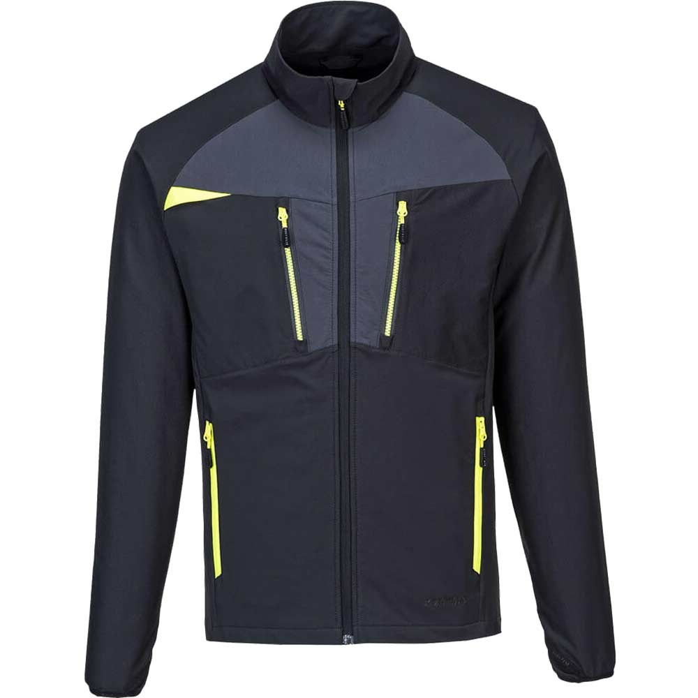 Portwest DX4 Mens Zip Pocket Baselayer Top Black S