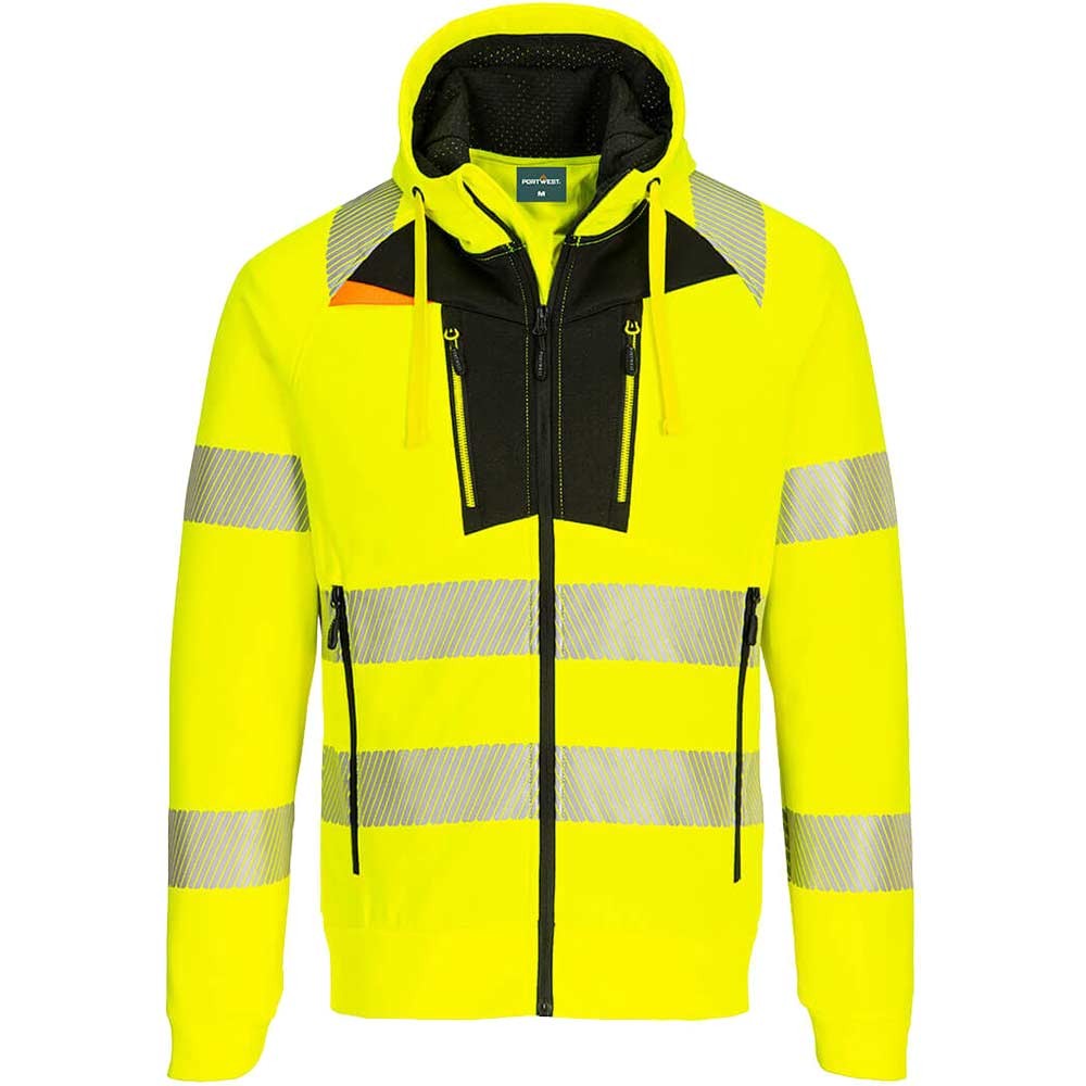 Portwest DX4 Hi Vis Hoodie Yellow / Black 4XL
