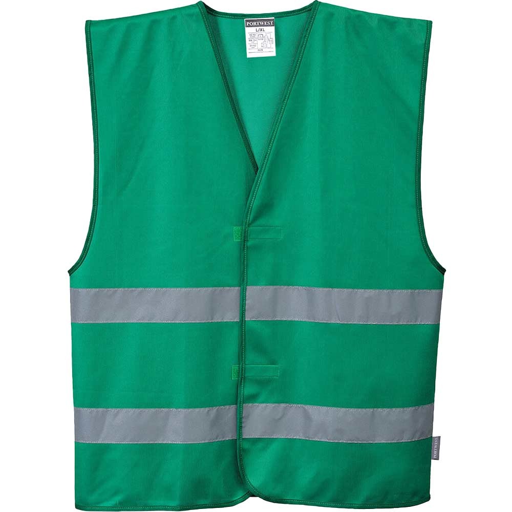 Portwest Iona 2 Band Reflective Safety Vest Bottle Green S / M
