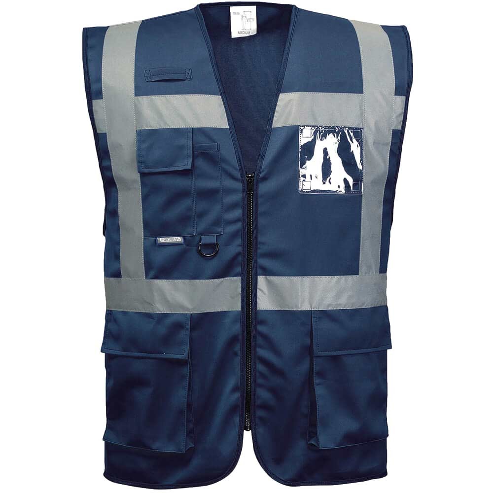 Portwest Iona Executive Hi Vis Vest Navy 3XL