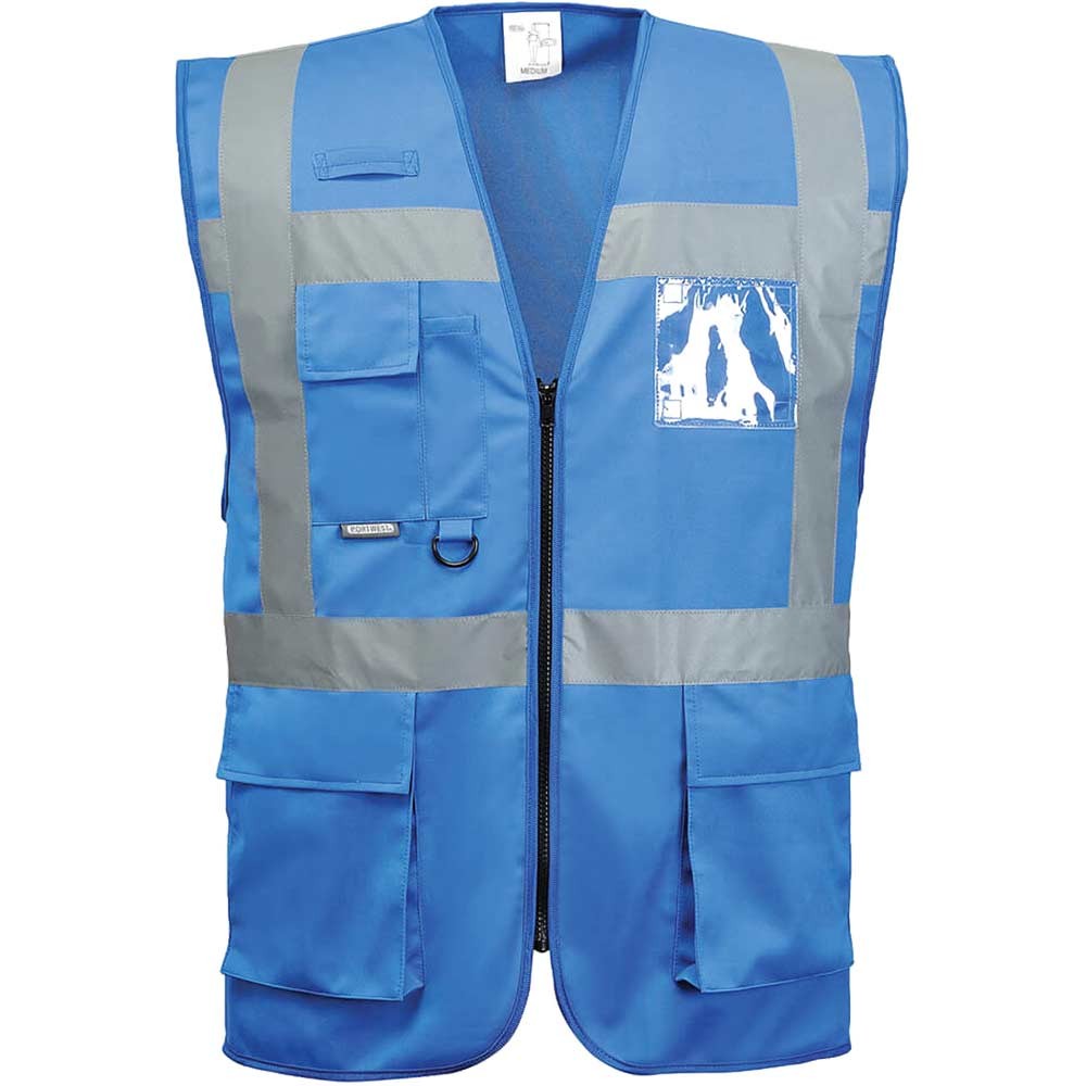 Portwest Iona Executive Hi Vis Vest Royal Blue M