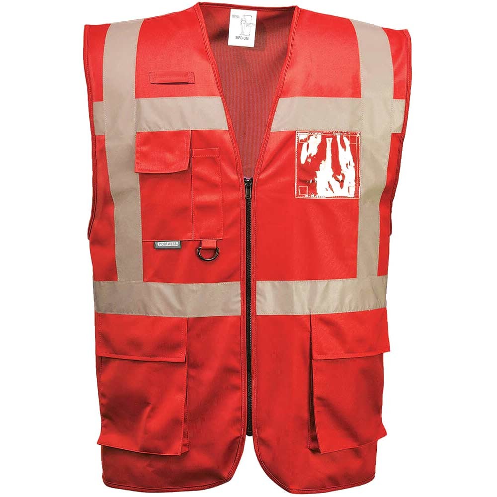 Portwest Iona Executive Hi Vis Vest Red 2XL