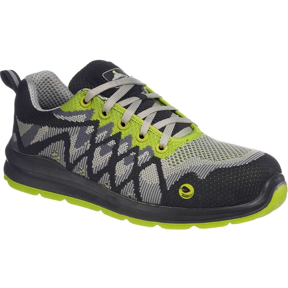 Portwest Compositelite Eco Safety Trainers Black / Yellow Size 5