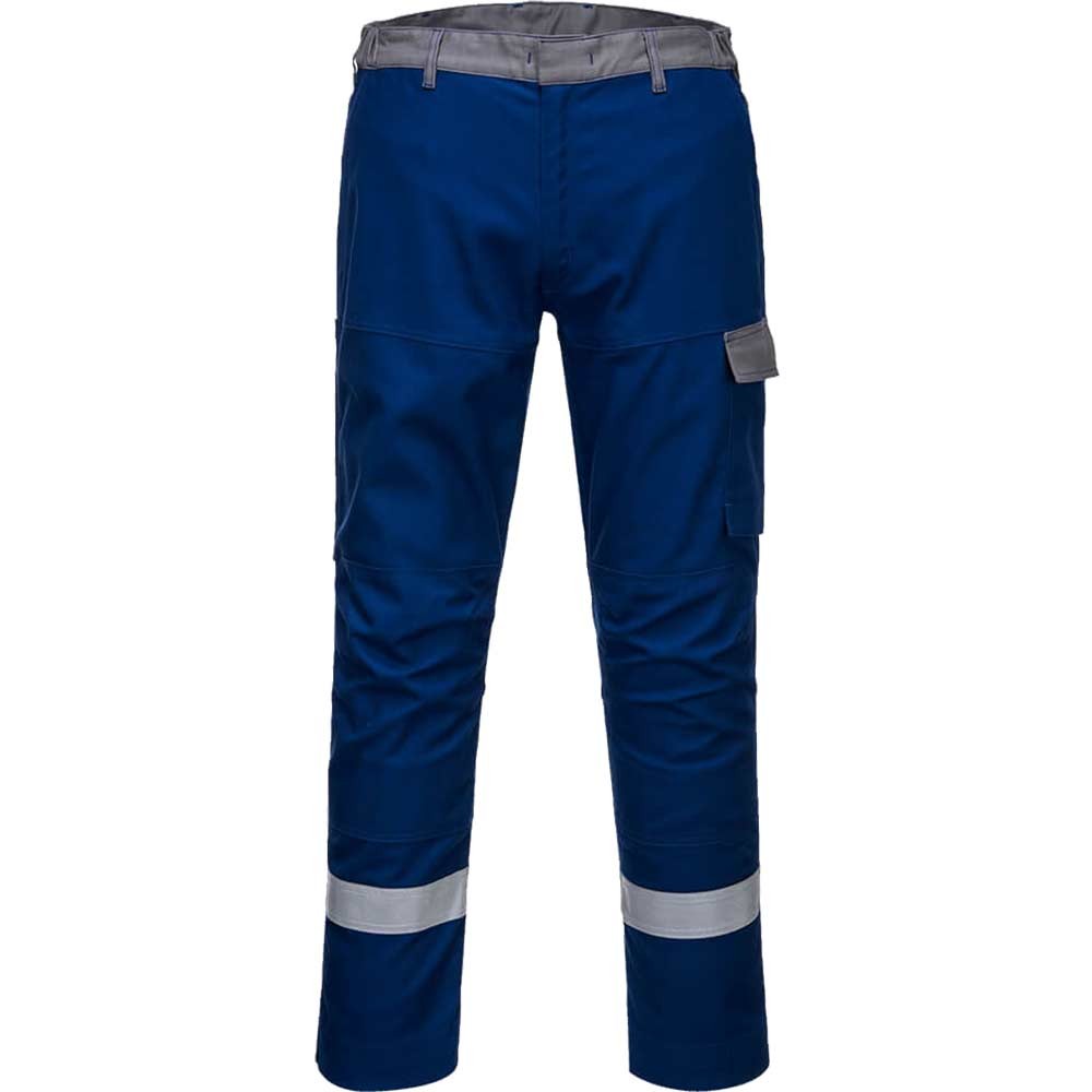 BizFlame Ultra Two Tone Flame Resistant Trousers Royal Blue 46" 31"