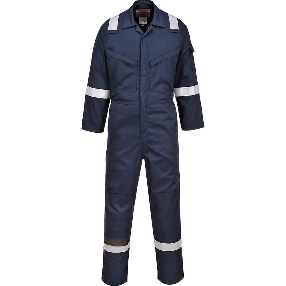 BizFlame Insect Repellent Flame Resistant Coverall Navy S 31"