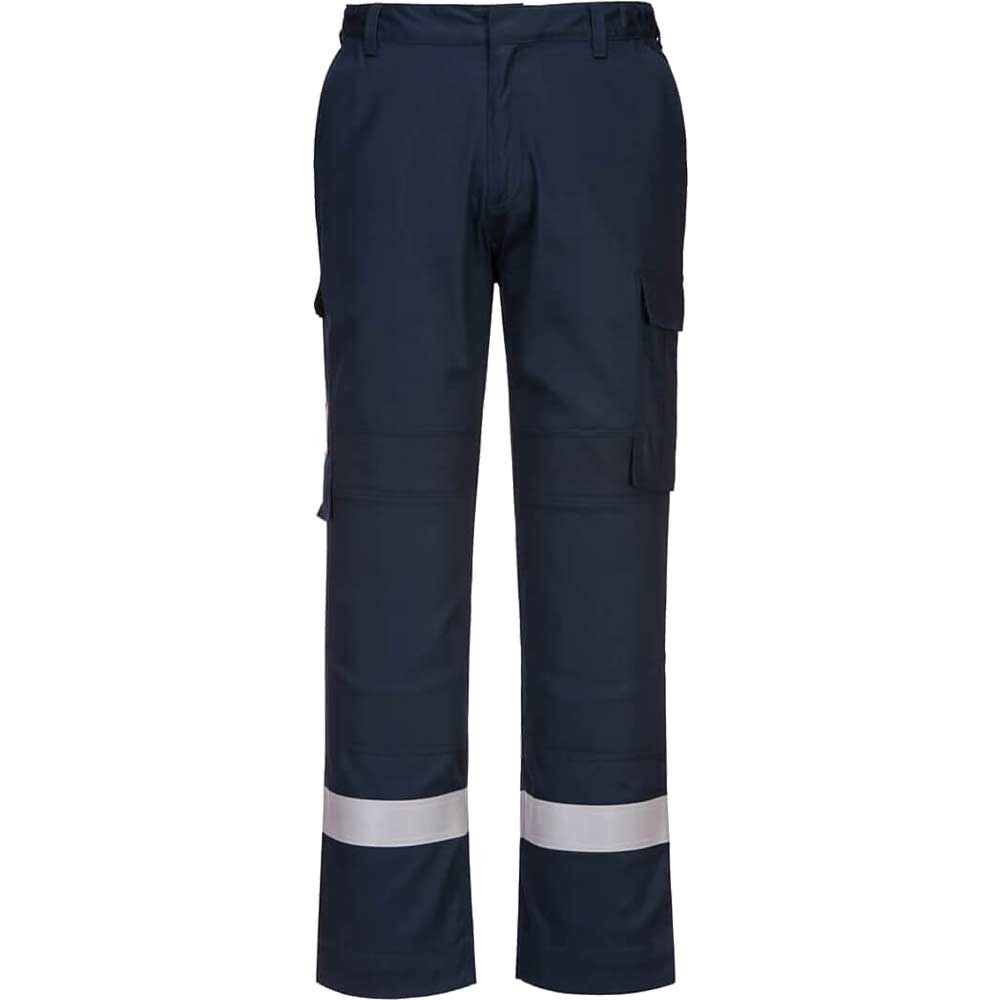 BizFlame Lightweight Stretch Panelled Trousers Navy 3XL 31"