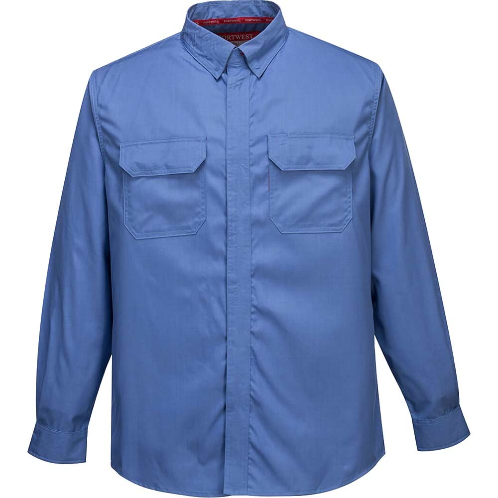 BizFlame Plus Chemical Shirt Blue L