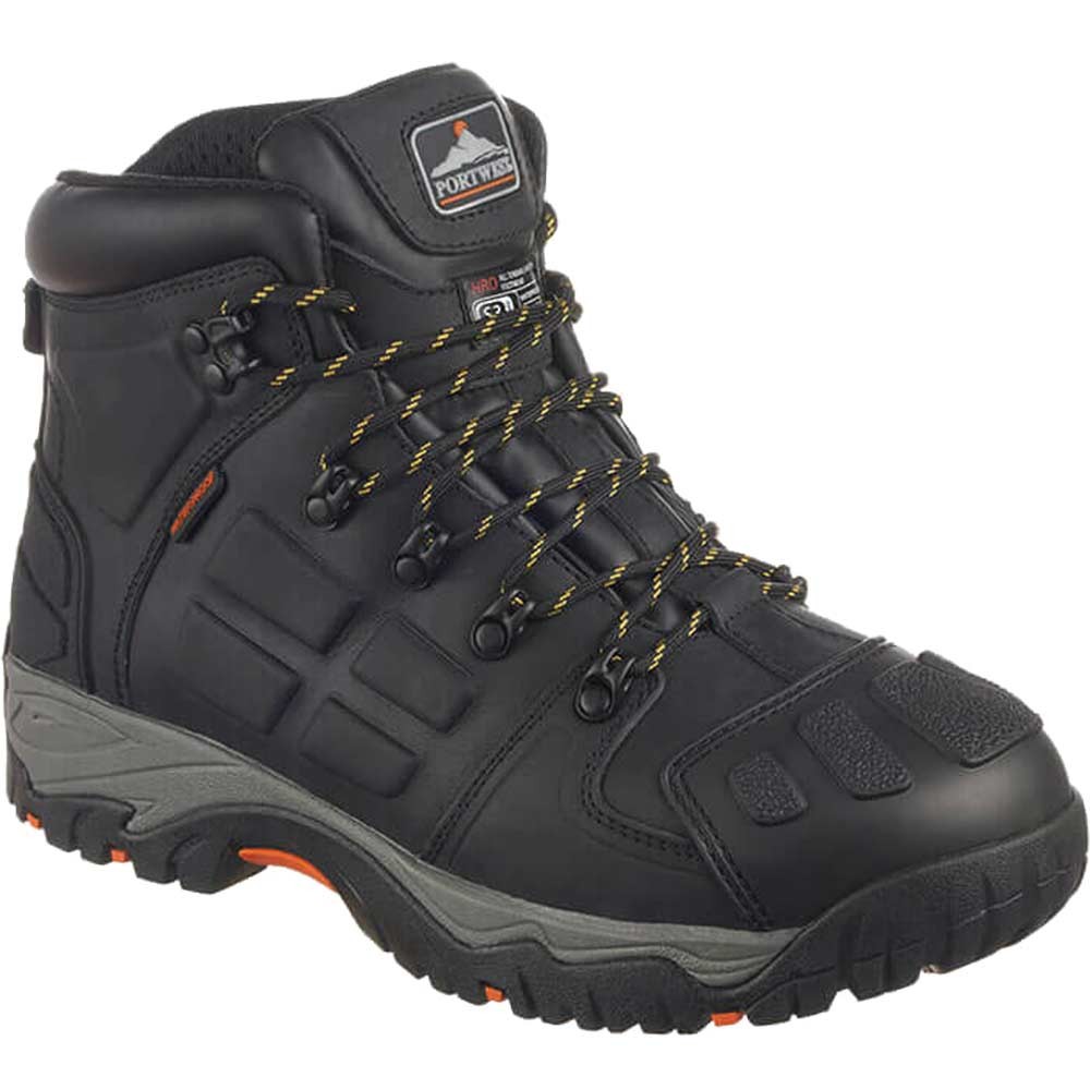 Portwest Mens Steelite Monsal Steel Toe Cap Safety Boots Black Size 10